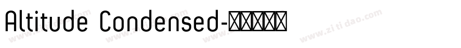 Altitude Condensed字体转换